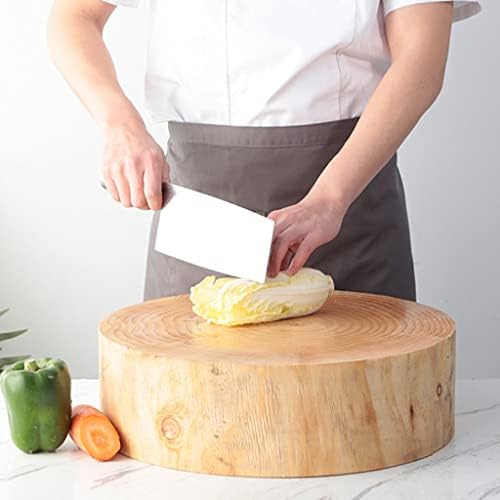 Round Pine Wood Butcher Block Cutting Board for Meat