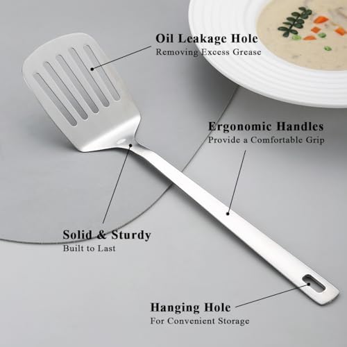 Kyraton Stainless Steel Kitchen Utensils Set 6 Pieces, Cooking Utensil
