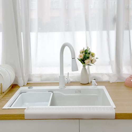 Silicone Sink Edge Protectors for Bathroom and Kitchen Sink Splash