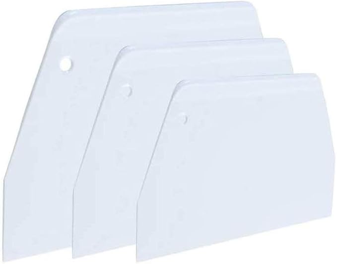 Luckycivia 3-Piece Trapezoidal Plastic Scraper by Unknown