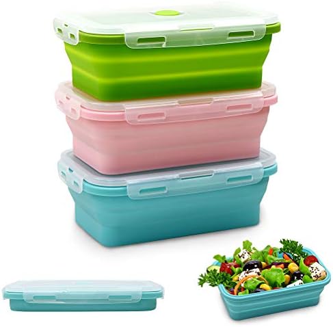Alimat PluS 3 Pack 40.5oz Silicone Collapsible Food Storage Containers