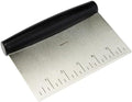 Amazon Basics Stainless Steel Bench Scraper, 6"