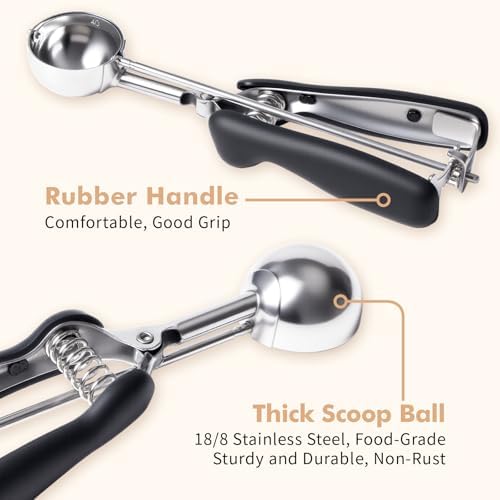 Cookie Scoop set, Cookie Scoops for Baking Set of 3, Size #60/ #40