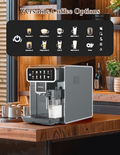 Chef Robot Automatic Espresso Machine, 12 Cup, Gray
