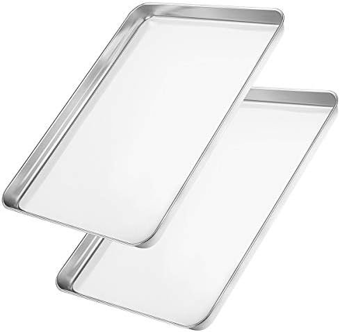 Wildone Baking Sheet Set of 2 - Stainless Steel Cookie Sheet Baking