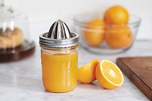 Jarware Citrus Juicer Lid for Wide Mouth Mason Jars