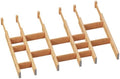 6 Pack Bamboo Drawer Dividers with Inserts, Kitchen Adjustable Drawer