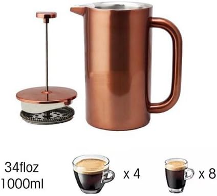 8-Cup 32-Ounce Double-Wall Stainless Steel French Press