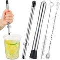 Honeydak 5 Pcs Straw Hole Puncher Muddler Set