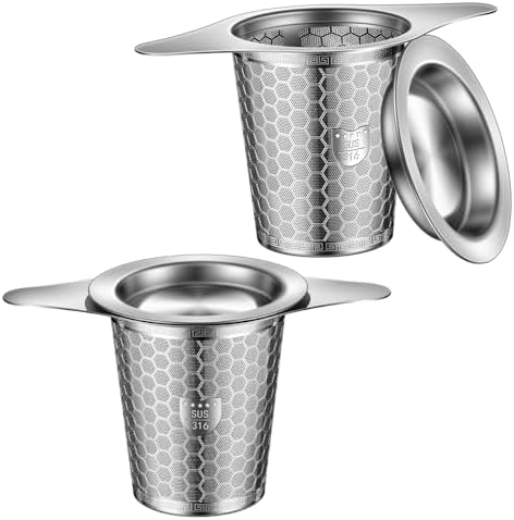 2Pack Tea Infuser Strainers, 316 Stainless Steel Loose Leaf Tea