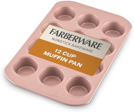 Farberware 47776 Nonstick Bakeware, Nonstick Muffin Pan / Cupcake Pan