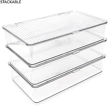 Isaac Jacobs Small Stackable Organizer Bin (10.75” x 6.5” x 2.4”)
