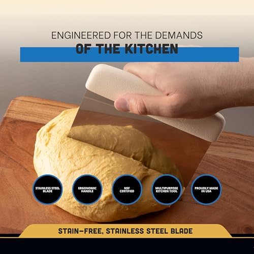 Dexter-Russell Sani-Safe 6" x 3" Dough Cutter & Bench Scraper | Carbon