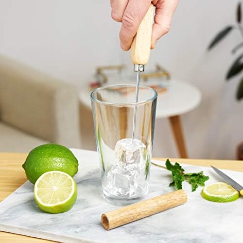 True Spike Stainless Steel Ice Pick Tool with Cover and Wood Handle