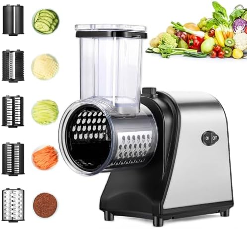 Electric Cheese Grater, 250W, 5 Blades