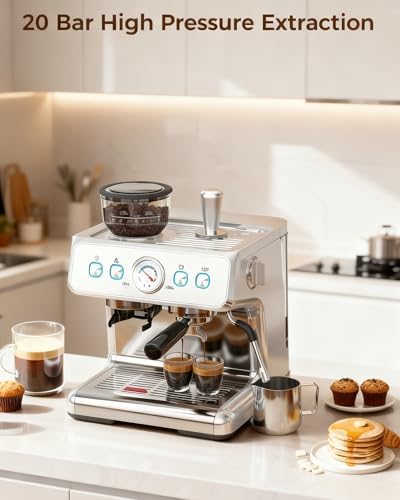 COWSAR 20 Bar Espresso Machine with Grinder