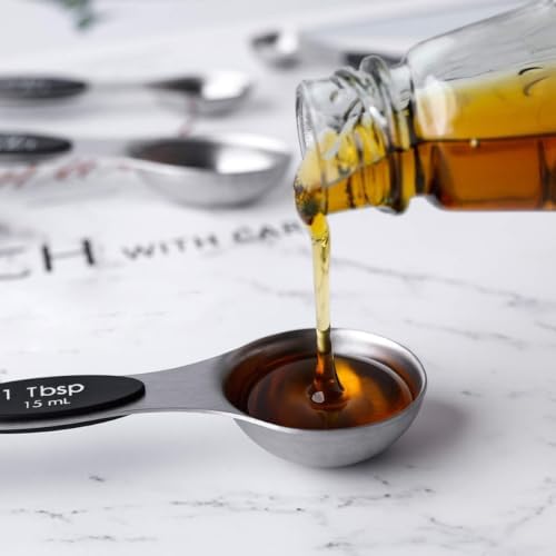 Stainless Steel Measuring Spoons Set, Double End Baking Tool