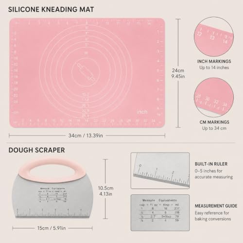 Proofing Basket Kit, 12-Piece Sourdough Baking Set with Round & Oval