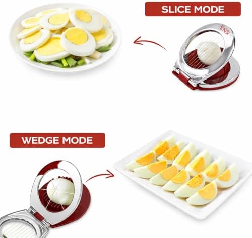 Egg Slicer & Cutter for Hard Boiled Eggs – 2-Way Multipurpose