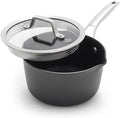 Calphalon Premier Hard-Anodized Nonstick Sauce Pan with Lid, 3.5 Quart