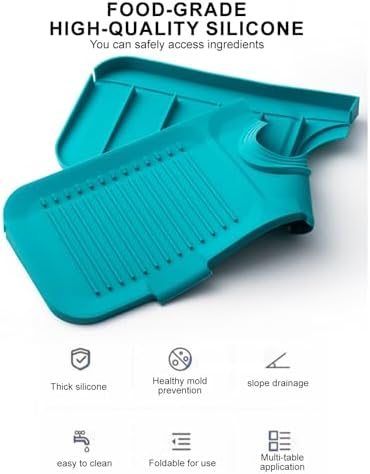 Kitchen Sink Splash Guard, Silicone Sink Mat for Faucet, 2024 Draining