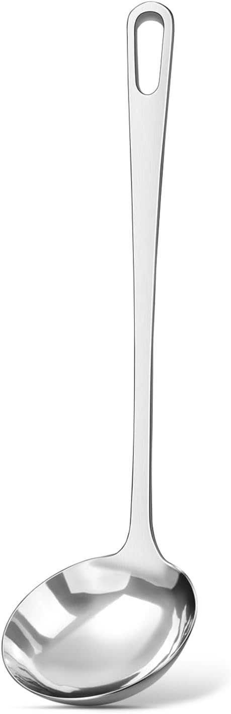 Stainless Steel Cooking Spoon, Solid Metal Serving Spoon, Heavy Duty Sturdy by Unknown