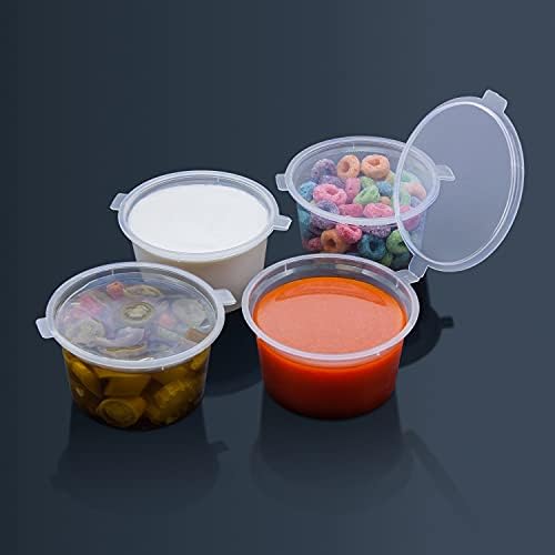 Party Essentials Leak Proof Plastic Condiment Souffle Containers with