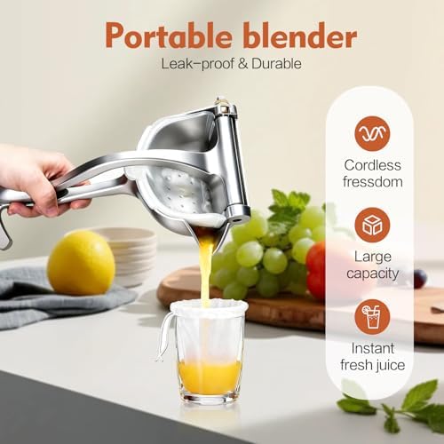 XL Manual Fruit Juicer Press, Citrus Squeezer