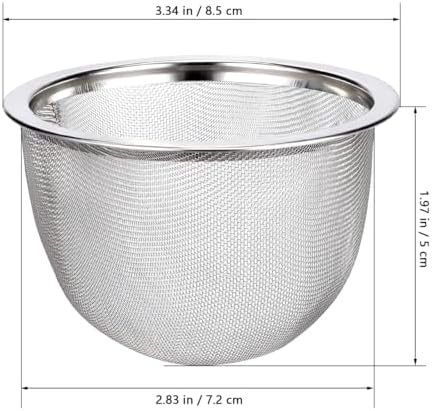 IMIKEYA 4Pcs Stainless Steel Tea Strainer Mesh Filters for Teapot