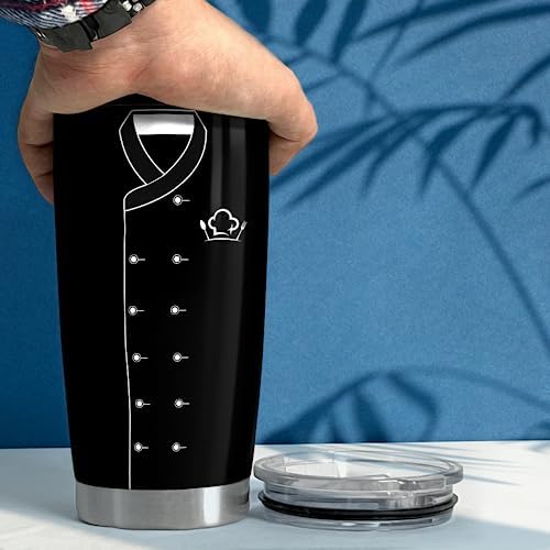Gifts for Women Men Chef Tumbler 20oz Chef Stainless Steel Insulated