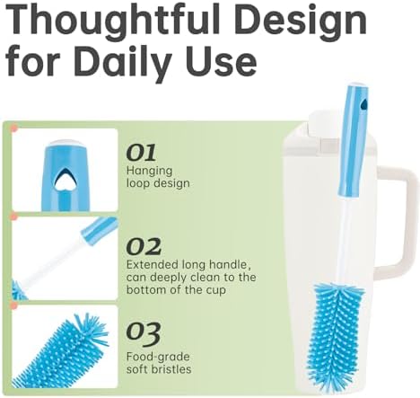 Water Bottle Cleaning Kit Compatible with Owala FreeSip Sway 32 oz