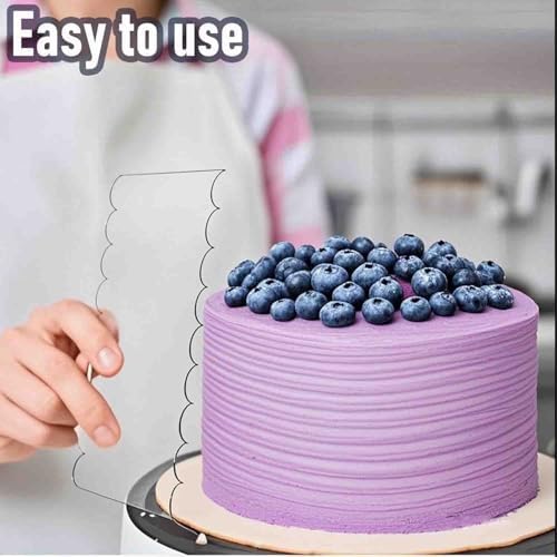 6-Piece Clear Acrylic Cake Decorating Scraper Set