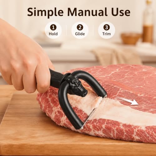 Handheld Meat Cutter and Fat Trimmer