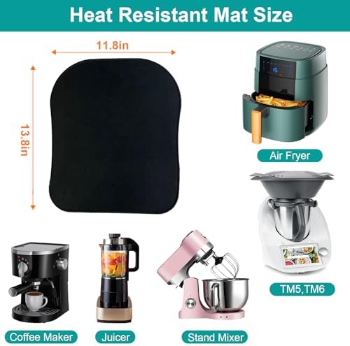 Kitchen Sliding Mat for Thermomix TM5, 11.8 x 13.8"