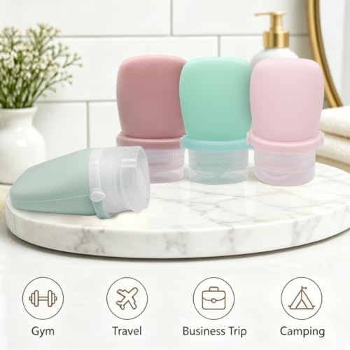 4pcs 1oz Travel Bottles for Toiletries, 30ml Leakproof Containers