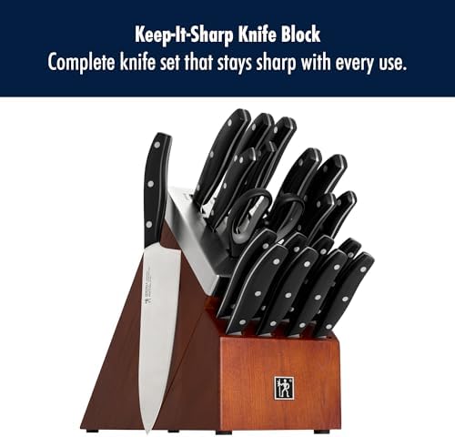 HENCKELS Definition 20-Piece Self-Sharpening Knife Block Set