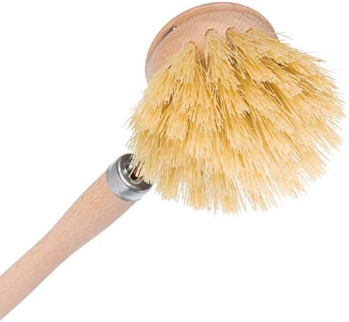 Redecker Dish Brushes, Tampico Fiber, 1.5 Inch Round, Set of 2