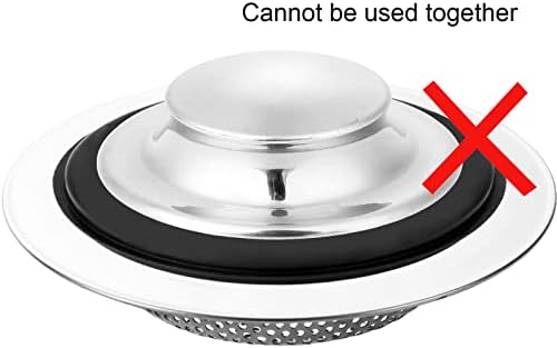 Kitchen Sink Strainer and Sink Stopper, Stainless Steel Garbage