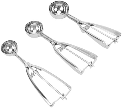 Cookie Scoop Set, 3PCS Ice Cream Scoop Stainless Steel Cookie Scooper