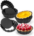 12 pcs Egg Tart Molds, 3" Mini Tart Pans Removable Bottom, Cupcake