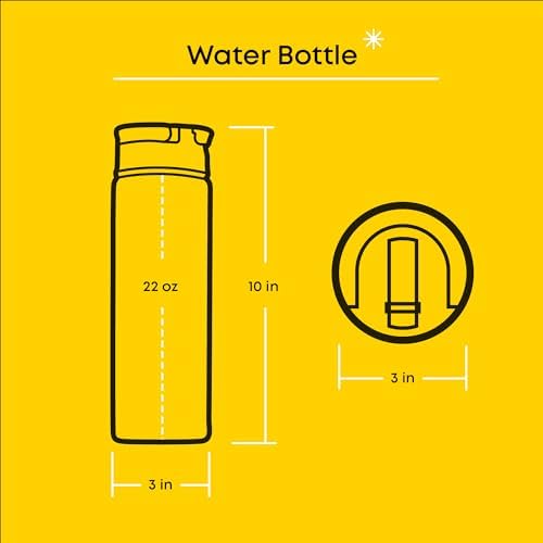 JoyJolt Stainless Steel 22 oz Star Wars Water Bottle with Straw Lid