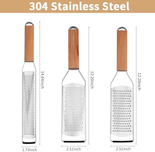 Cheese Graters for Kitchen Stainless Steel Handheld