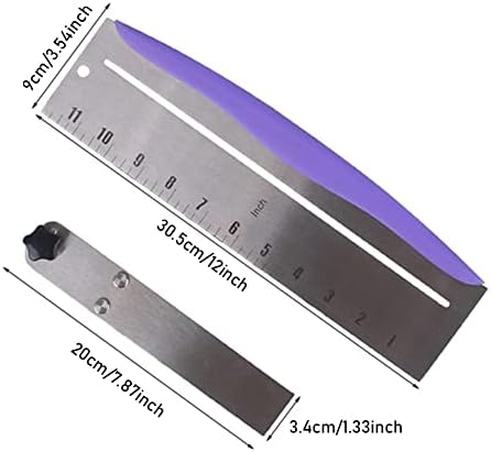 12 Inch Adjustable Cake Scraper, Stainless Steel