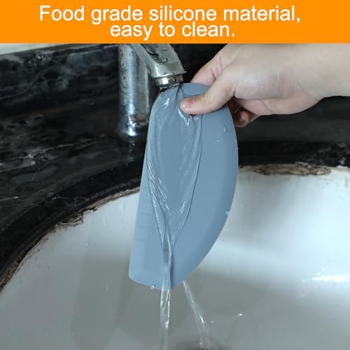 2pcs Silicone Dough Scraper, Curved Edge Bench Scraper & Stainless