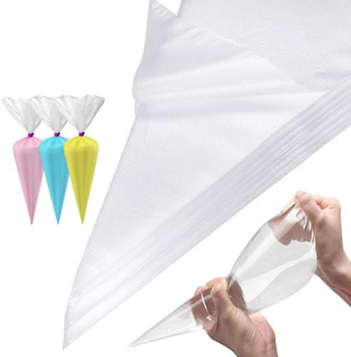 Piping Bags 100 Pcs 14" Disposable Pastry Bags, Heavy-Duty Anti-Burst