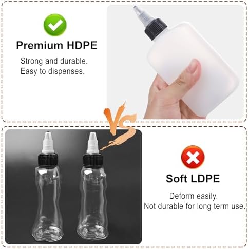 6 Pack Mini Squeeze Bottles for Liquids for Camping Kitchen, Camping