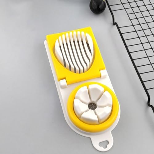 Stainless Steel Egg Slicer Cutter with PP Handle for Kitchen Prep