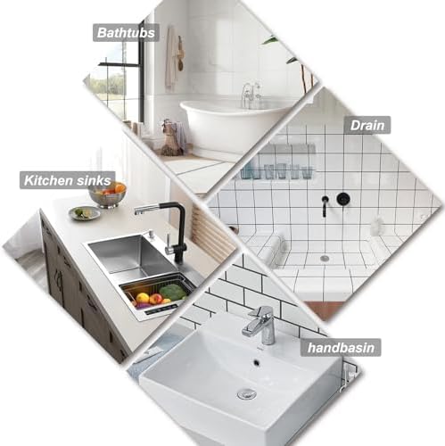 6 Sizes of Sink Stoppers, Bathtub Drain Stopper with Ring Suitable