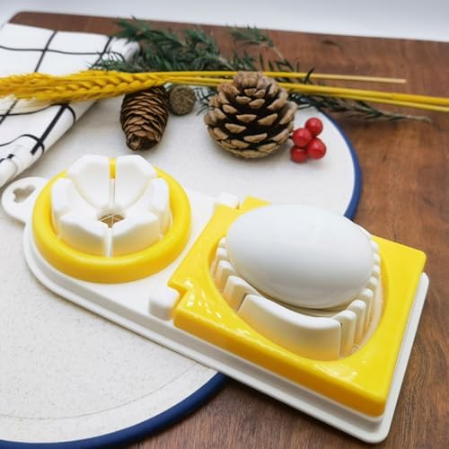 Egg Cutter Stainless Steel PP One Press Slicing Tool for Breakfast