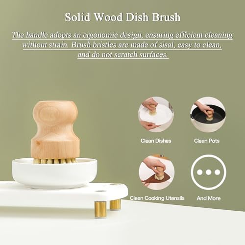 MOMEEMO Soap Dispenser Set, Stainless Steel Pumps, Gold & White